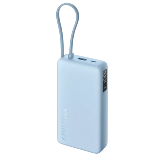 Xiaomi 67W 20000 mAh Integrated Cable BHR08O8GL Ice Blue