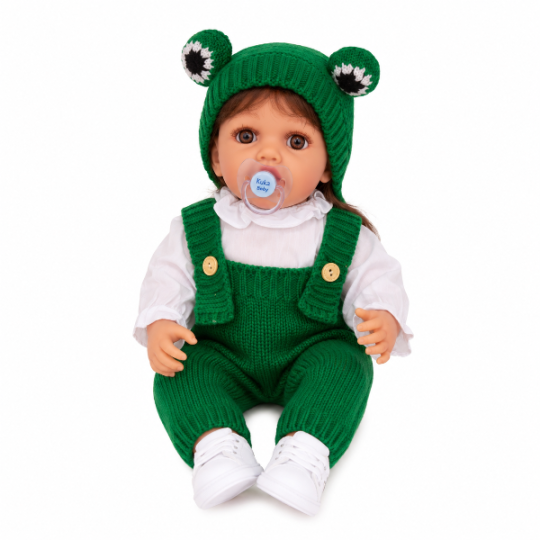 Doll Yeez Wood JX299 Сlothes Wool Overalls Green