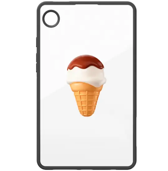 Samsung Galaxy Tab A9 Case with Holder Ice Cream GP-FPX115AMBAW Clear