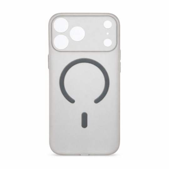 Iphone 17 Pro Max case Silicone Magsafe Transparent Black