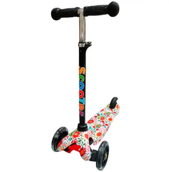Scooter 038Z Graffiti Flowers Strawberry