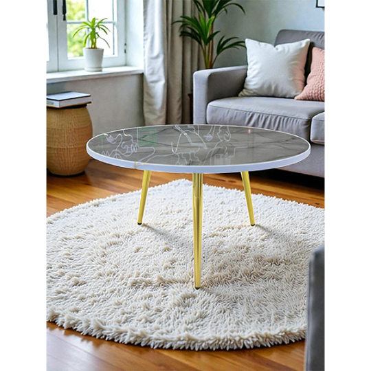 Журнальный стол Emso Gold-X3, 80x80 серый