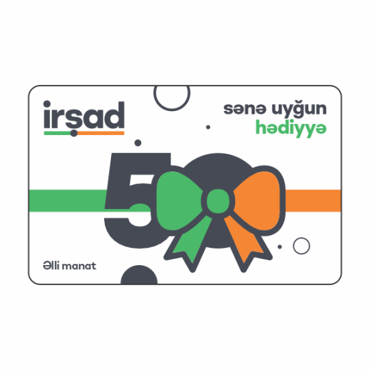 ŞadKart 50 AZN hədiyyə kartı