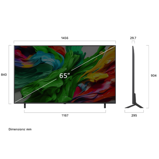 LG 65'' QNED evo AI QNED86 MiniLED 4K  (65QNED86A6A)2025