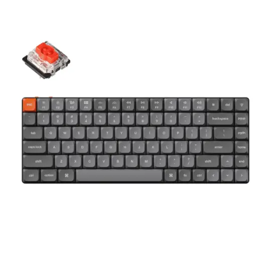 Keychron K3 Max Gateron White Backlight Red Switch