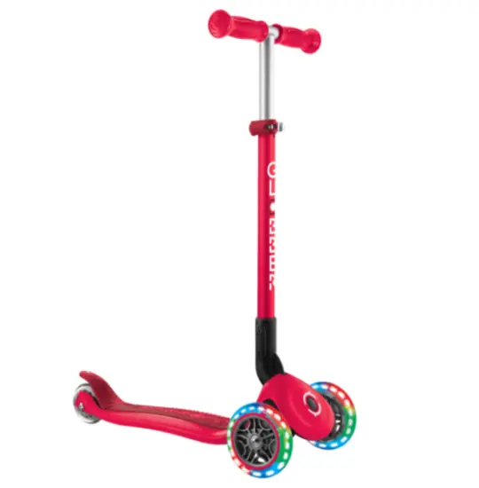 Globber PRIMO FOLDABLE LIGHTS RED (4897070184886)