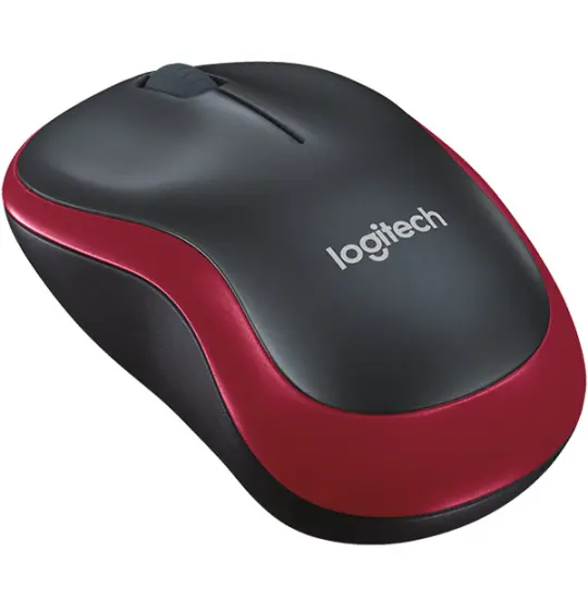 Logitech M185 Mouse Wireless Red