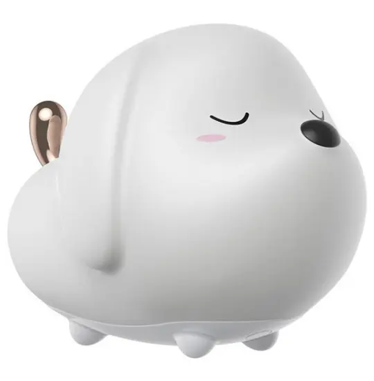 Baseus Night Light Cute Series Doggie Silicone DGAM-B02 White