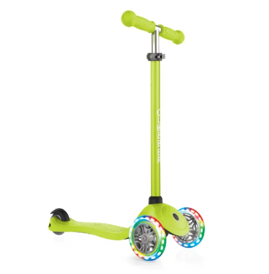 Globber PRIMO LIGHTS LIME GREEN W/ ANODIZED TBAR (423-106-3)