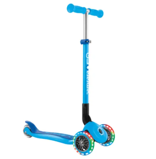 Globber PRIMO FOLDABLE LIGHTS SKY BLUE (4897070184879)