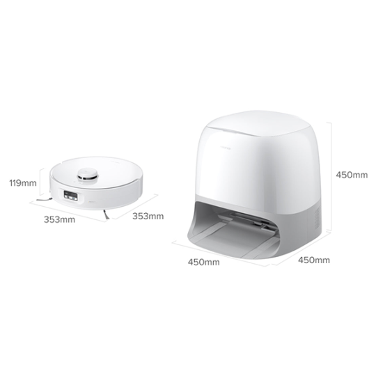 Roborock Qrevo Curv 2 Flow White RRE0BEL+EWFD53HRR (QC2F02-00)